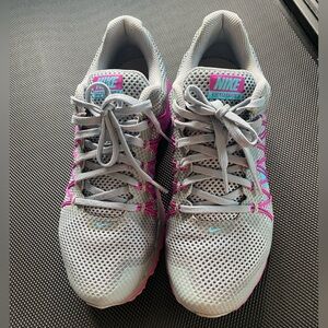 Nike Women's Gray and Pink Running Shoes